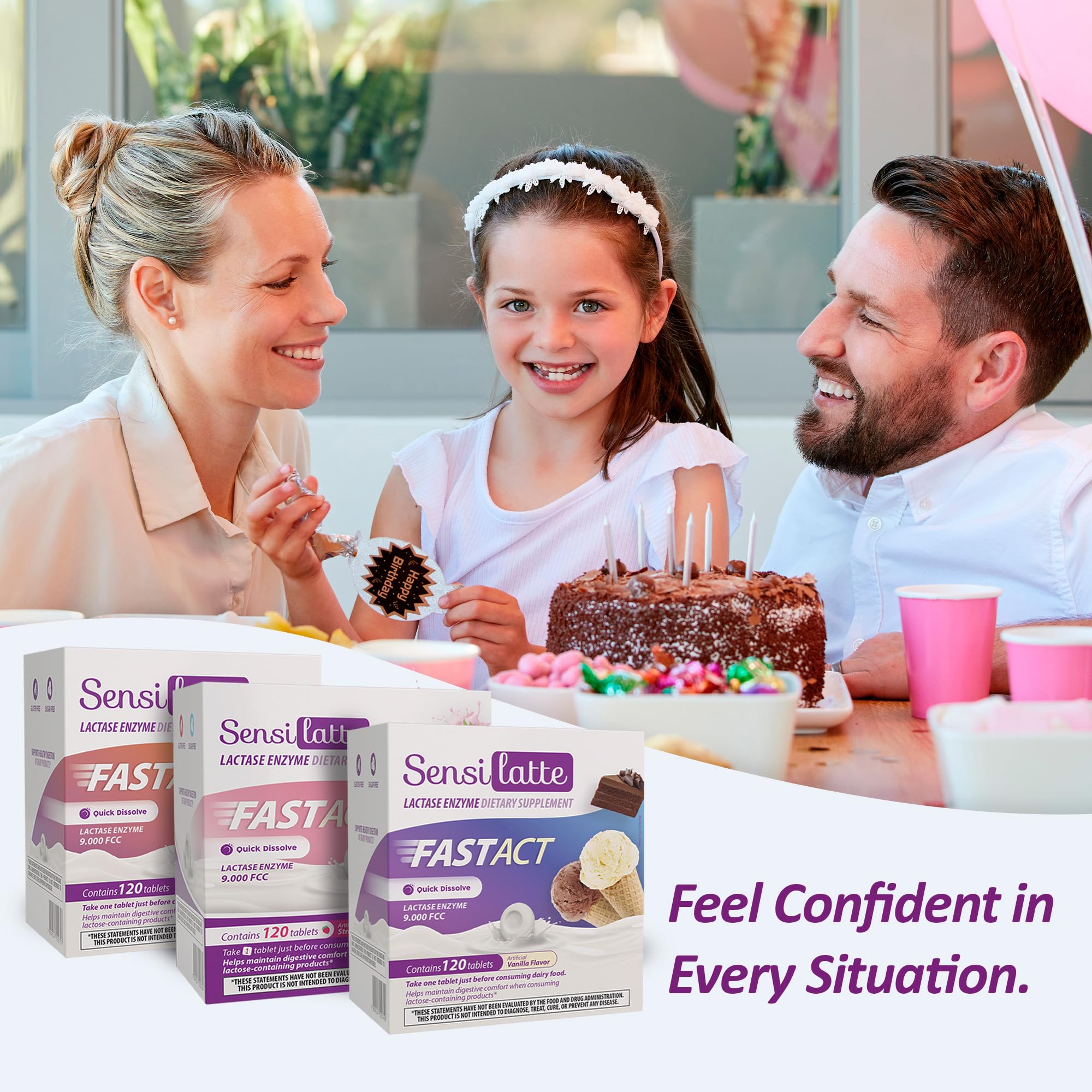 Sensilatte on the go dairy enzyme tablets for travel use