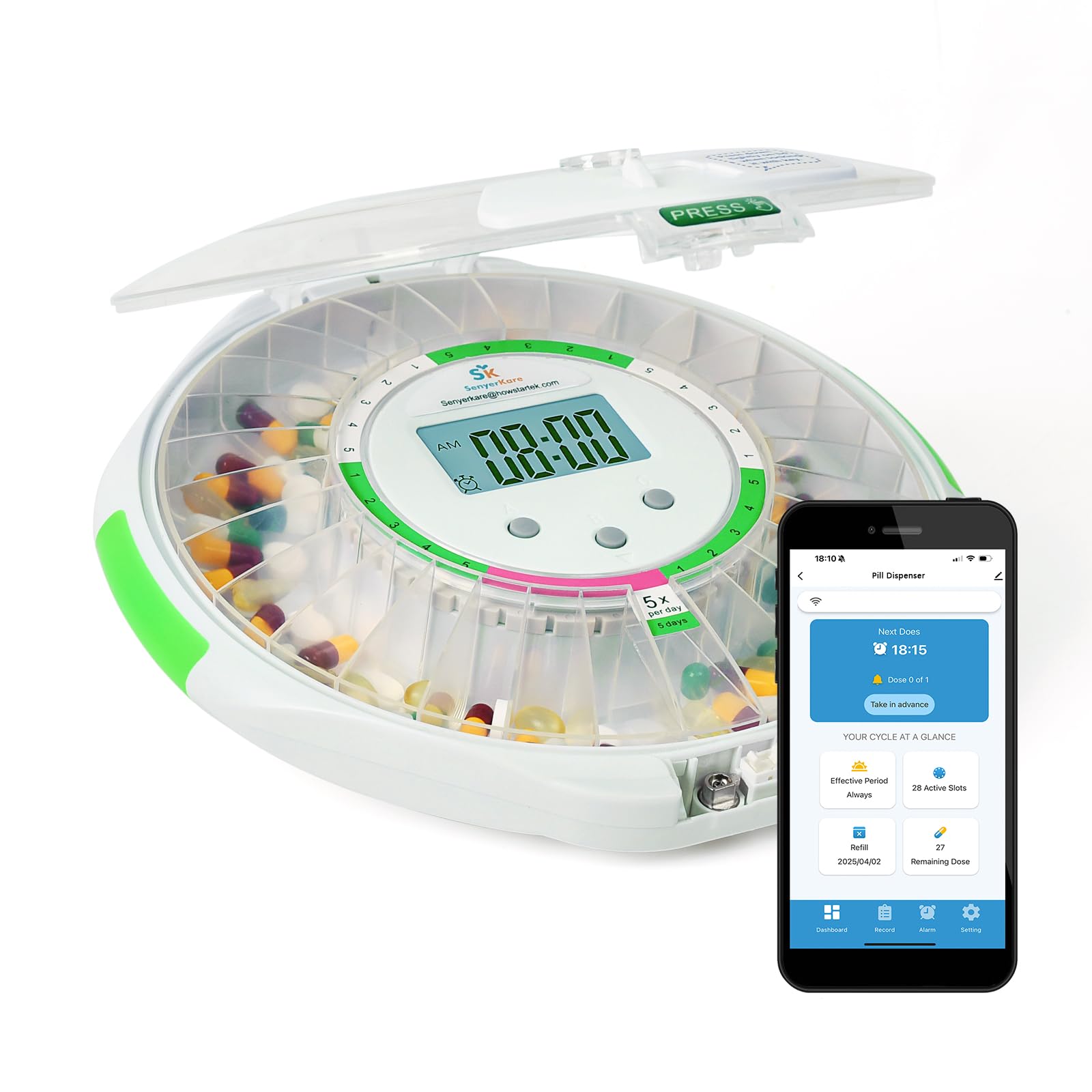 Senyerkare 28Day companion app dashboard supports caregivers and users