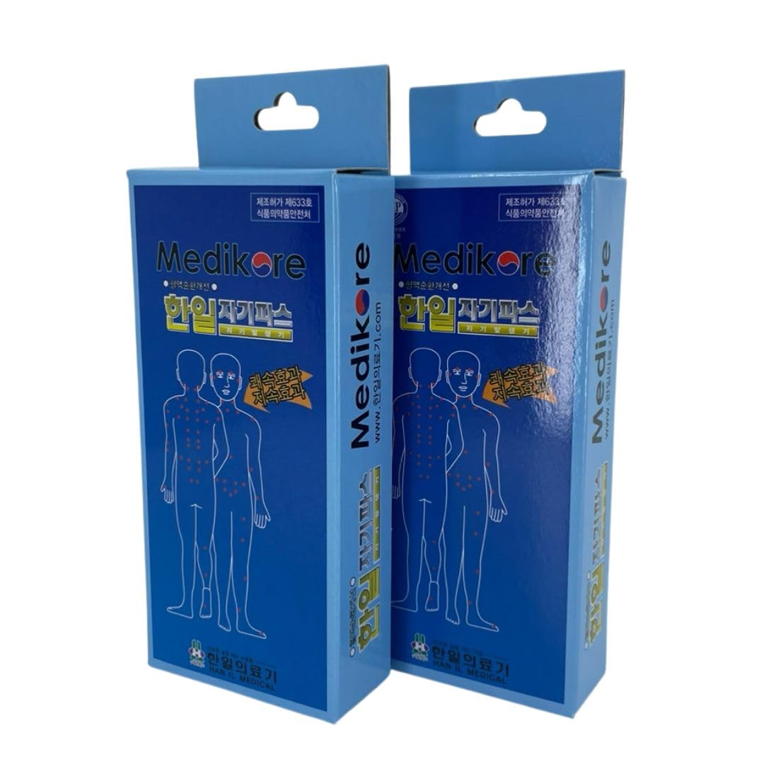 Seoulika HanIl ACU-Magnetic Patches applied to the back area for targeted comfort.