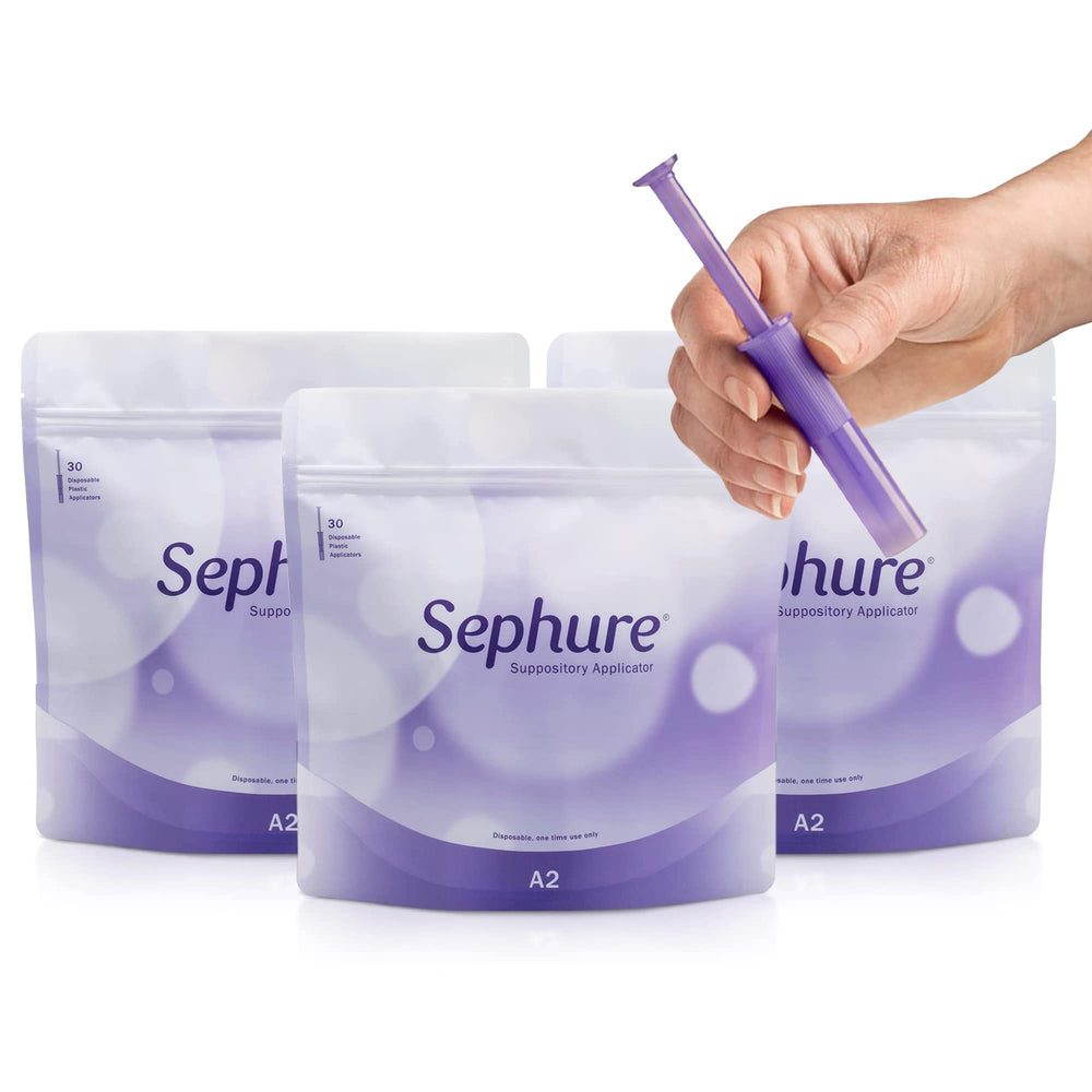 Sephure easy-to-use suppository applicator for quick, clean administration.