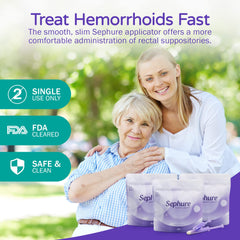 Sephure individually wrapped applicators ensure sanitary one-time use.