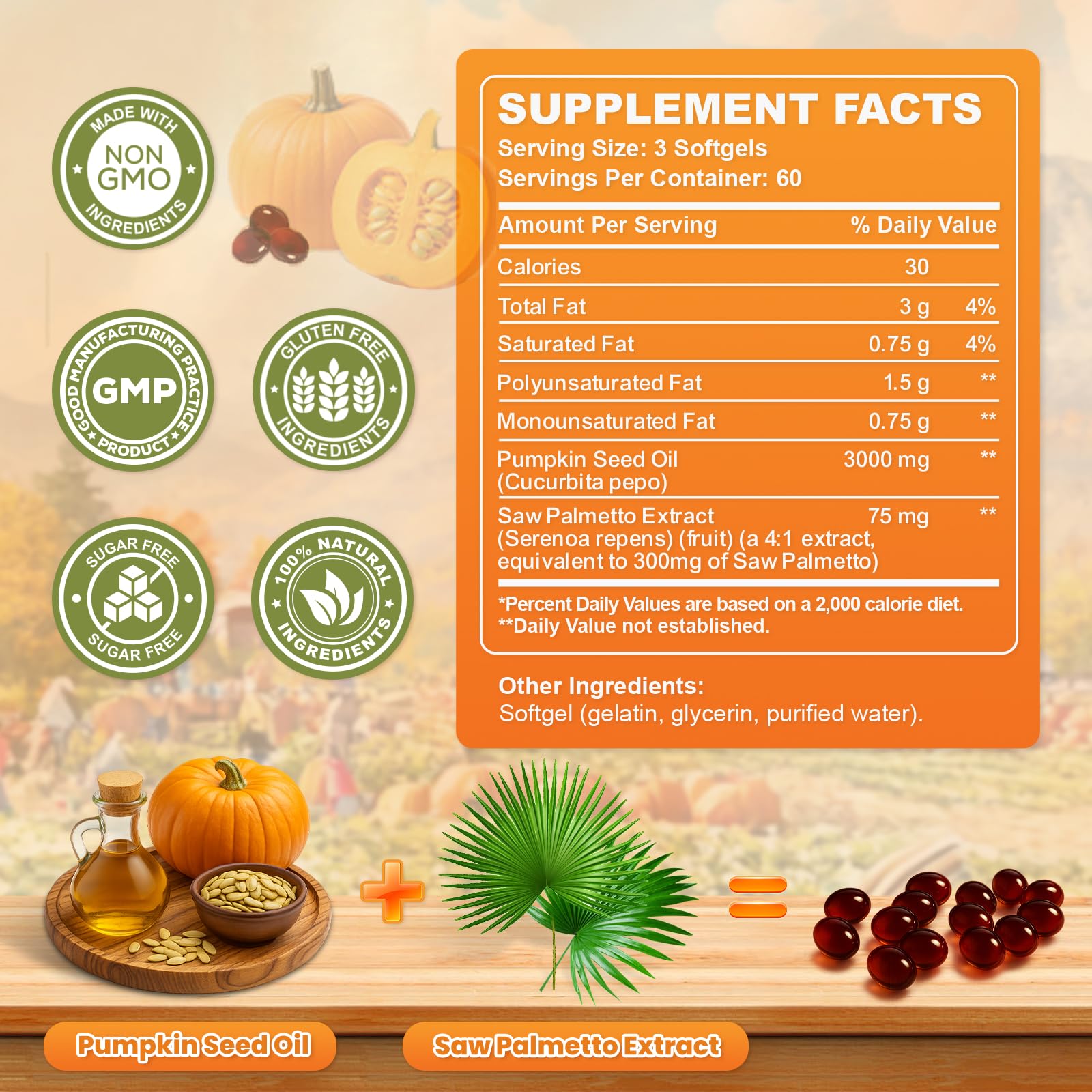 SEPT YAN softgels close-up for convenient daily intake.