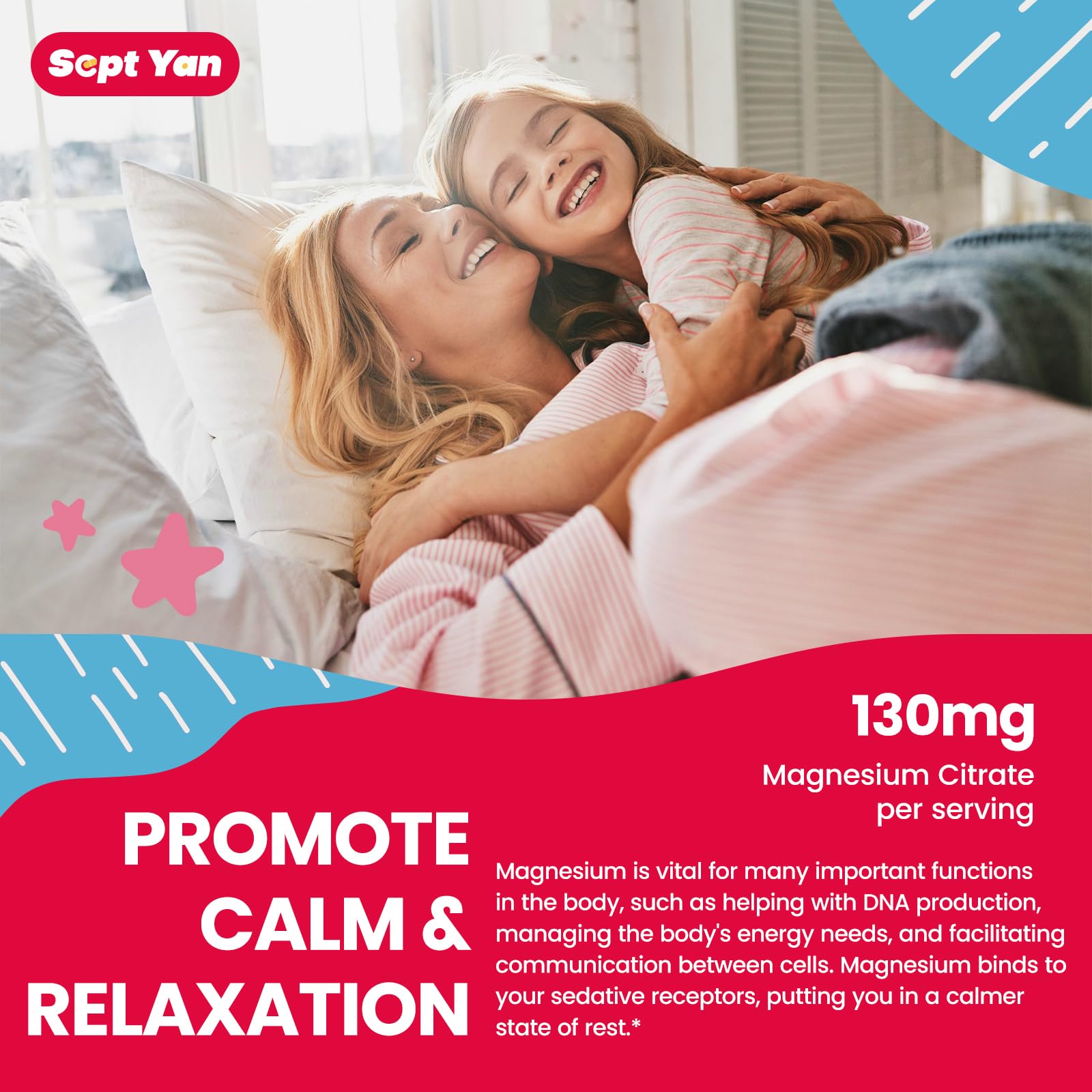 SEPT YAN 2-pack bundle showcases convenient family magnesium supplement