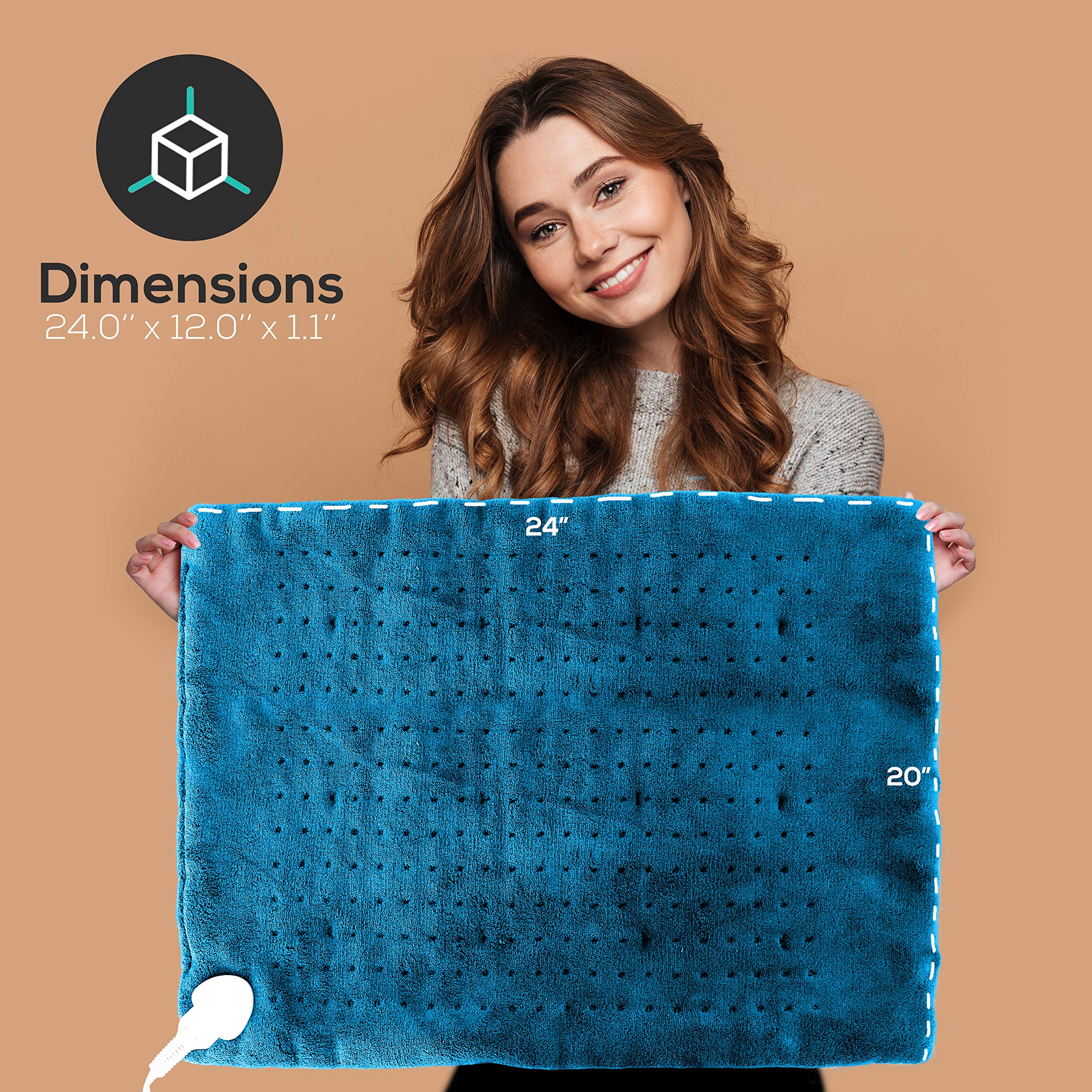 SereneLife bed-use heating pad delivers warm comfort during rest