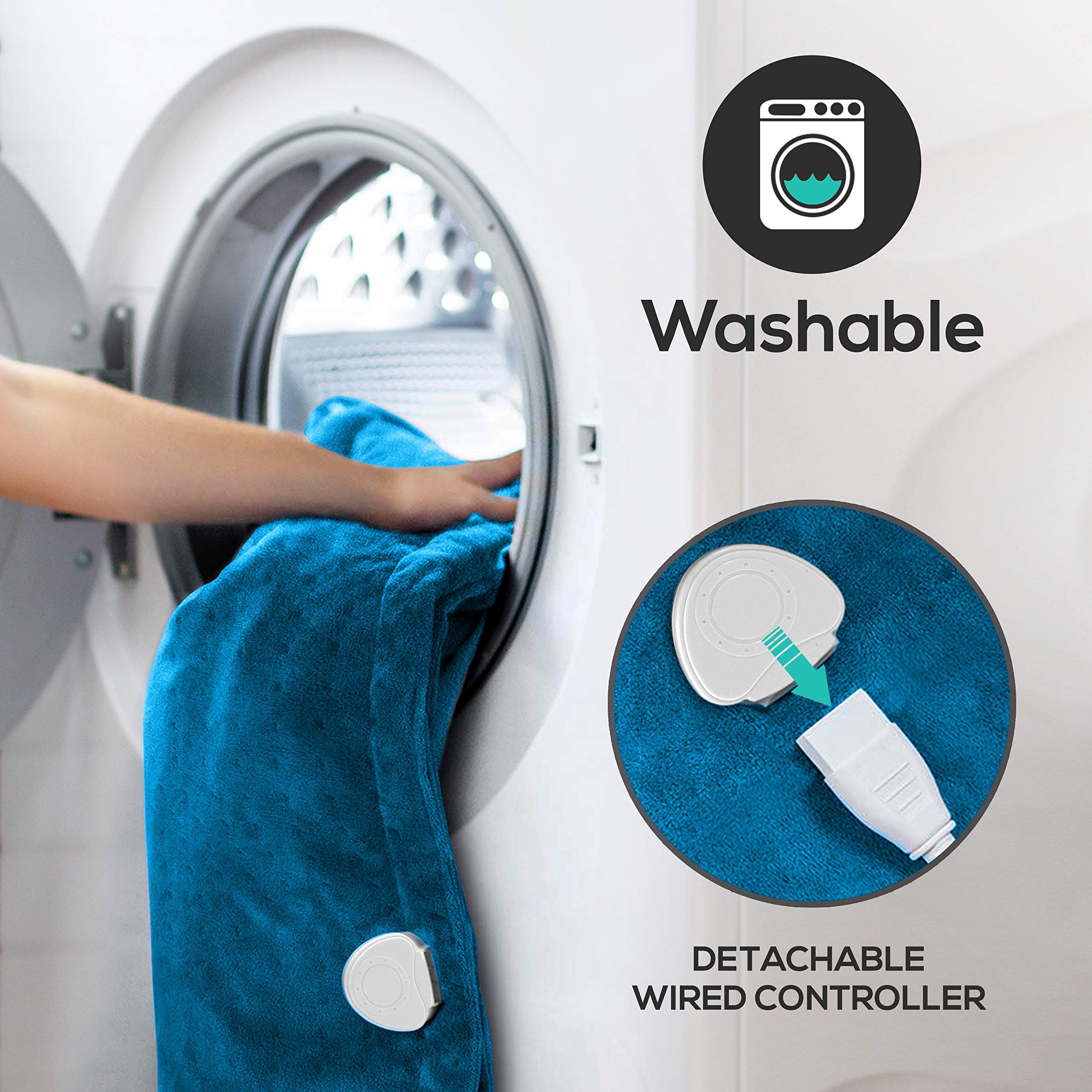 SereneLife heating pad with six heat settings allows personalized warmth