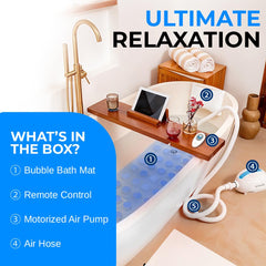 SereneLife motorized air pump outside-tub powers soothing bubbles for a customizable spa experience