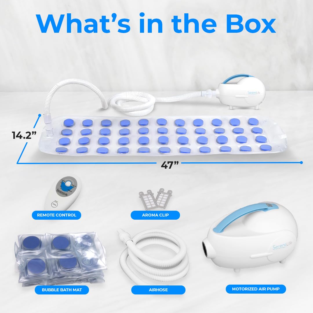 SereneLife remote-control lets you adjust bubbles without leaving the tub