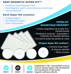 SERENITY2000 adhesive discs close-up for secure skin placement.