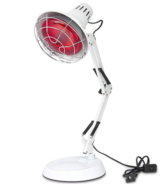 Serfory infrared lamp stand with adjustable arm for focused heat on back, shoulders, or joints.