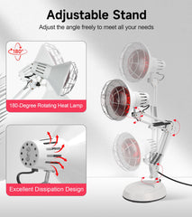 Serfory quick warm-up lamp helps pre- and post-activity comfort.