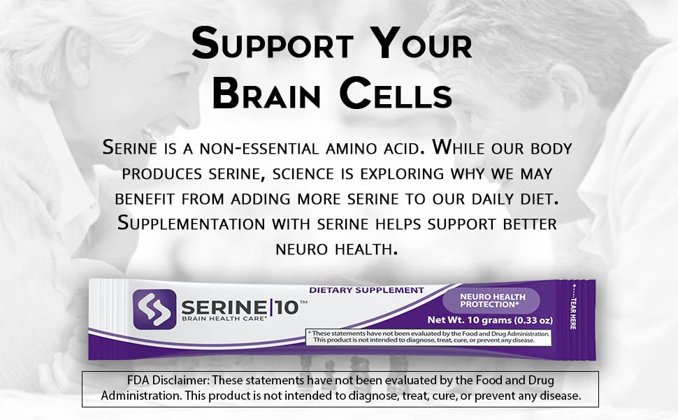 Measuring powder from SERINE10 packet showing neutral flavor