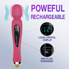 Seritivo massager with soft bendable head for neck relief