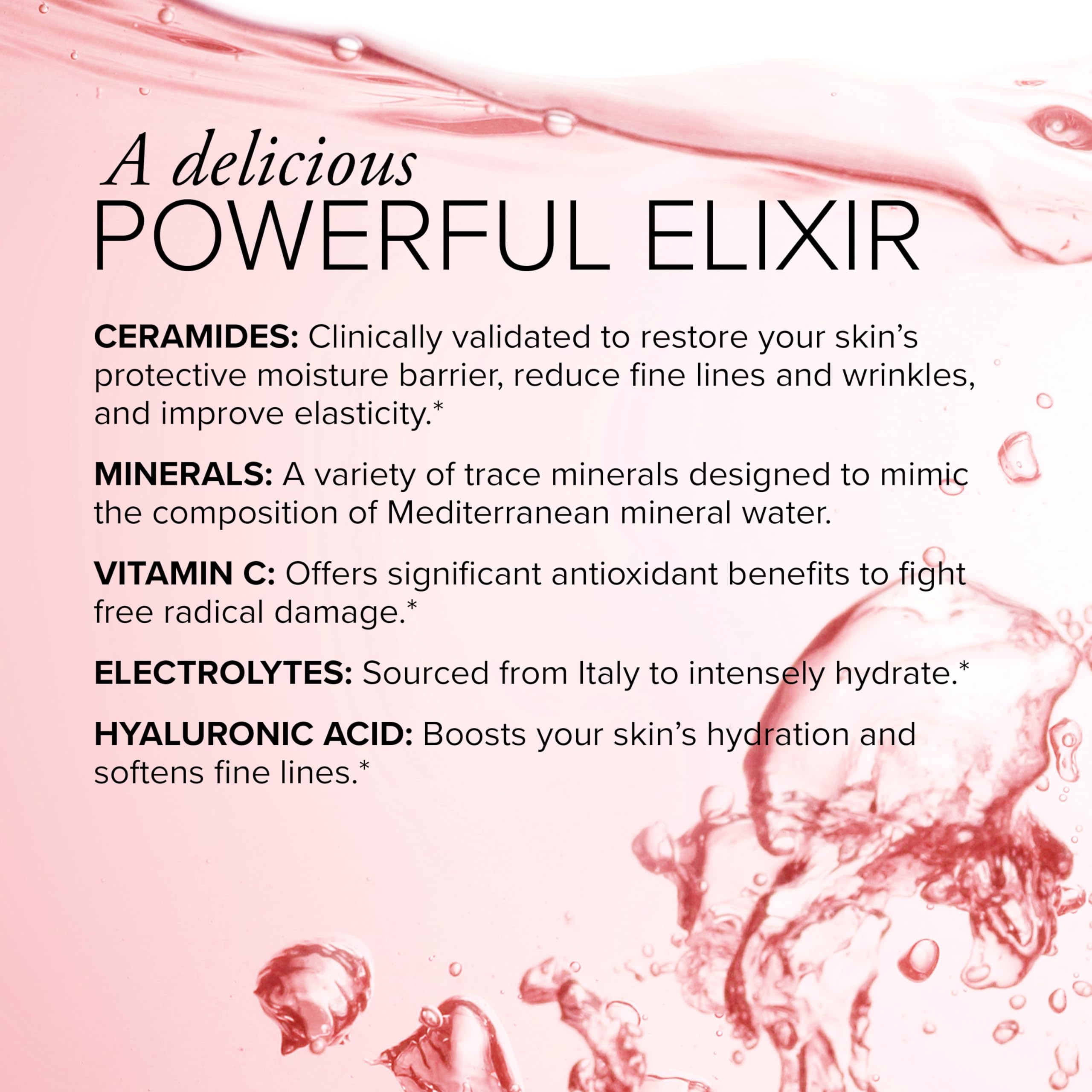 Serovital Glow Sticks in a glass with citrus water for a refreshing routine.