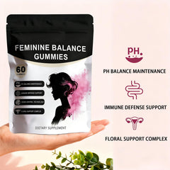 SERSANVE Feminine Balance vegan ingredients image communicates clean, allergen-free wellness.