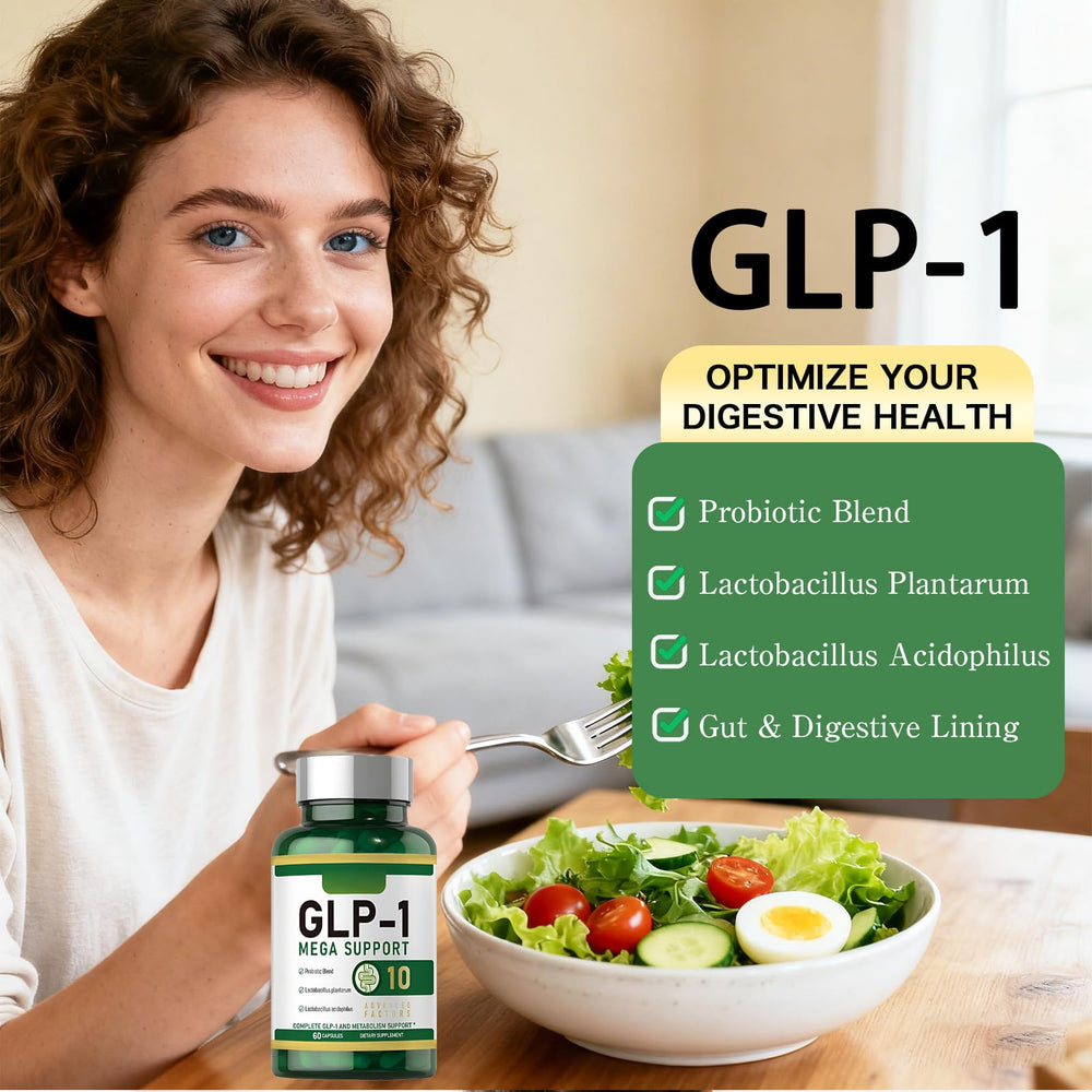 SERSANVE GLP-1 probiotic packaging showcases clean, vegetarian ingredients.