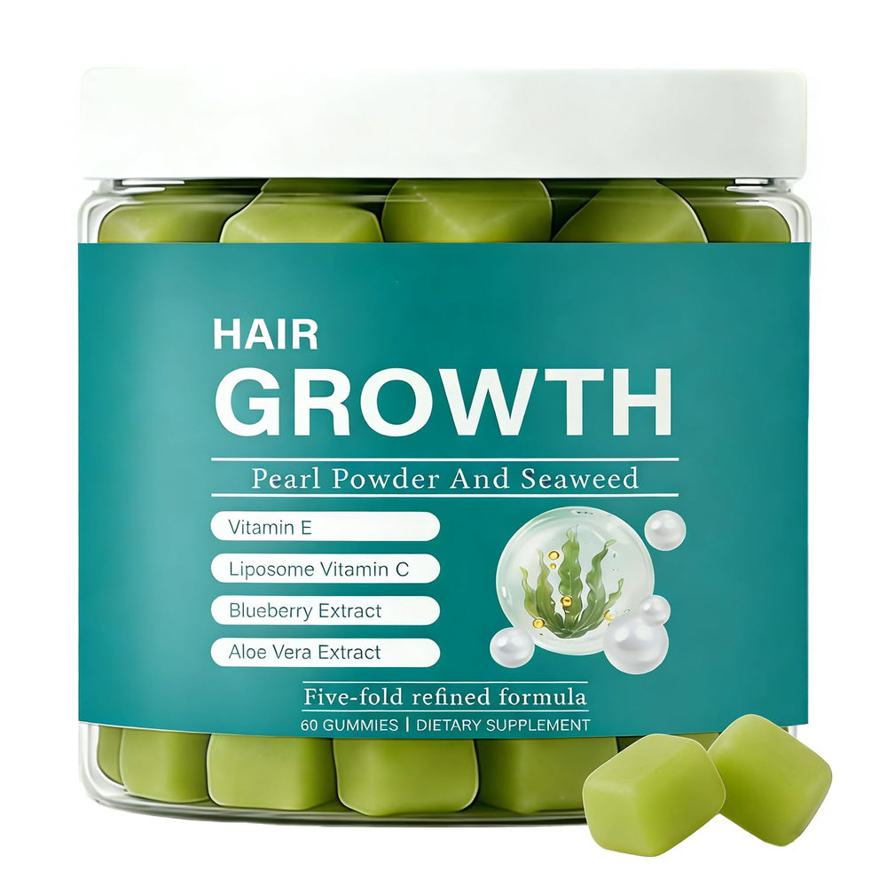 SERSANVE Seaweed Hair Growth Gummies bottle shows a convenient daily ritual for hair, skin, nails.