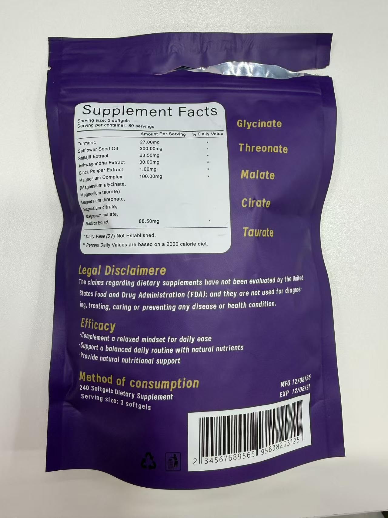 Vegan, gluten-free packaging keeps SERSANVE accessible for diverse diets.