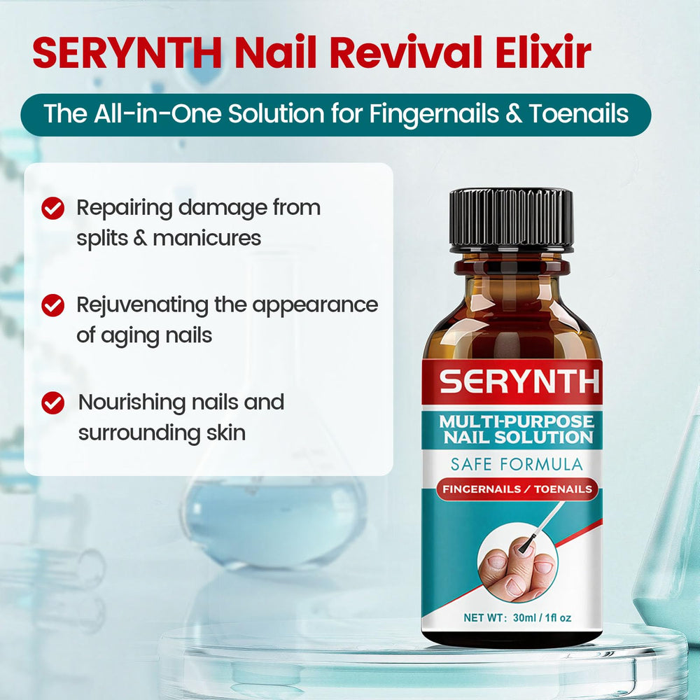 SERYNTH Toenail Fungus Treatment brush-application enables even coverage on nails