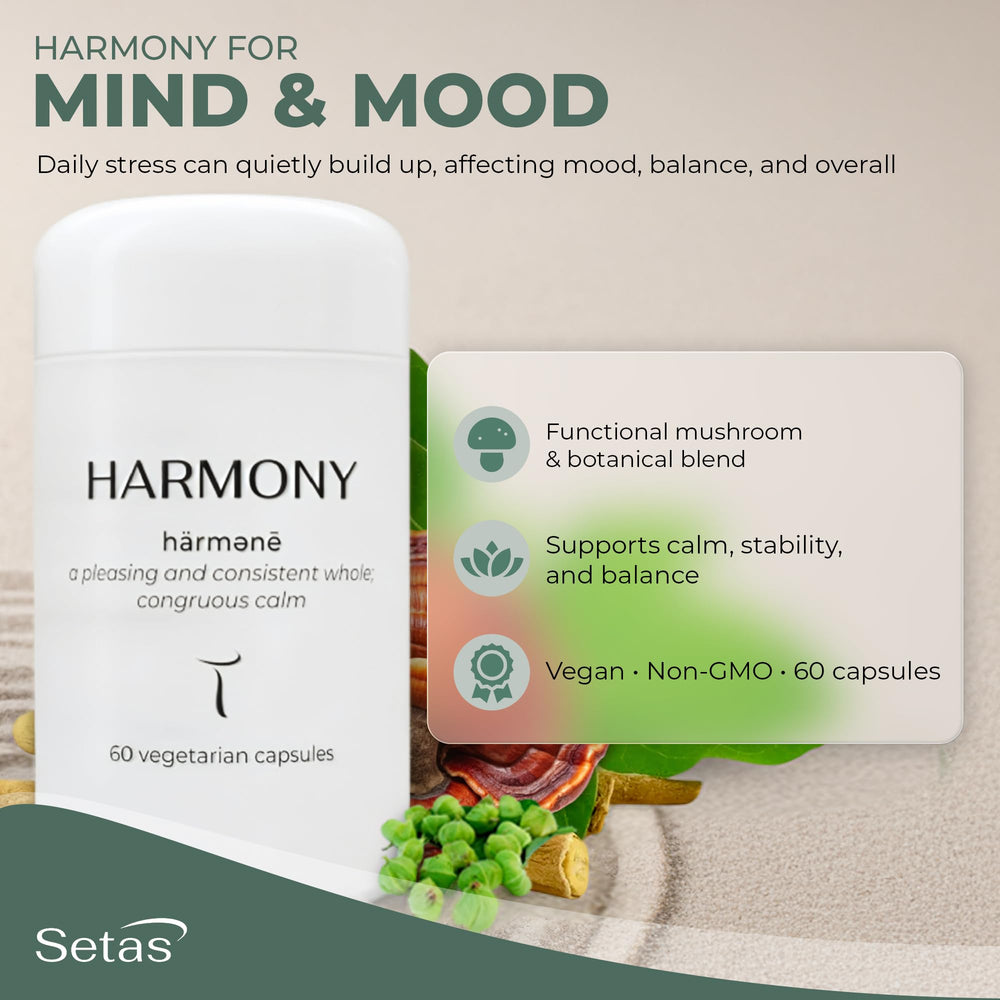 Setas Harmony eco-friendly packaging reflects sustainable product choices.