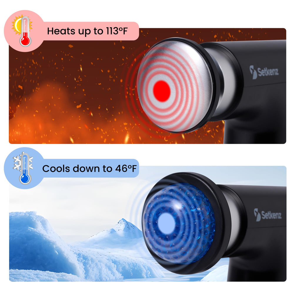 Setkenz massage gun quiet motor enables discreet sessions.