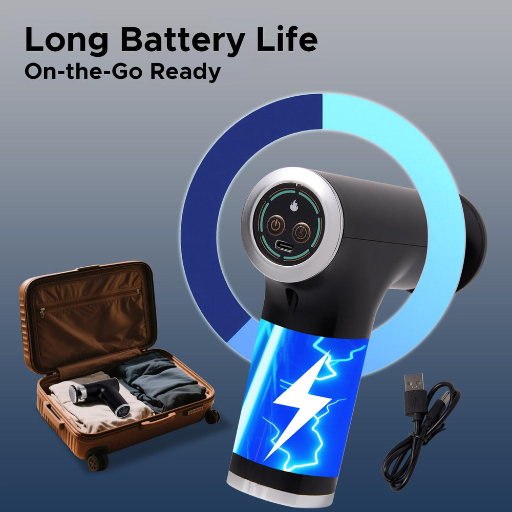 Setkenz massage gun speed settings for customizable intensity.