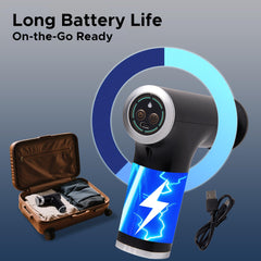 Setkenz massage gun speed settings for customizable intensity.