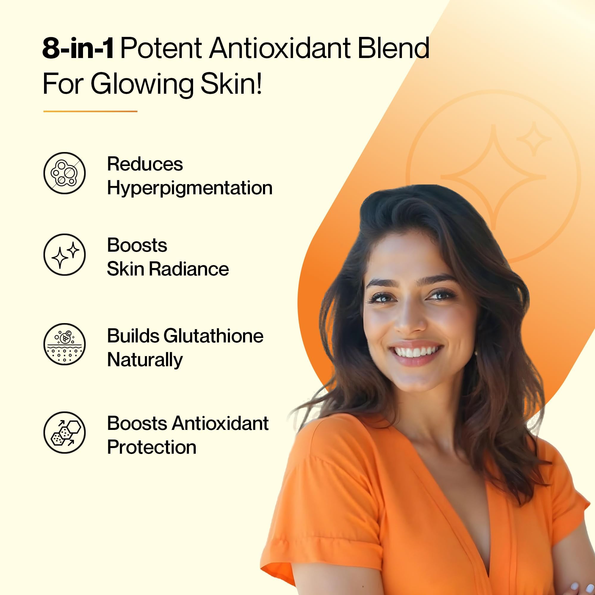 Glass of SETU Glutathione tablet dissolving in water for quick daily antioxidant boost.