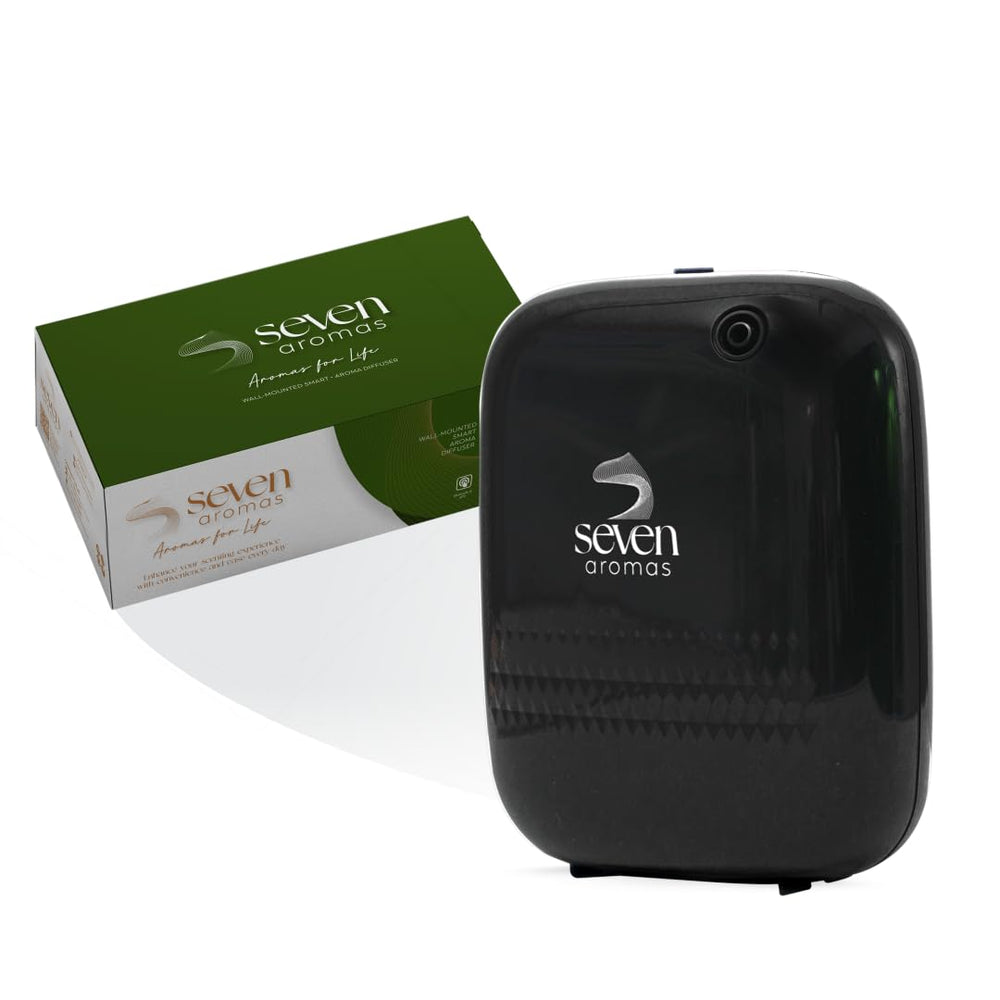 Seven Aromas SV720 wall-mounted diffuser delivers even scent in large spaces.