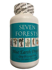 Seven Forests Blue Earth Dragon tablets in pack offer potential respiratory wellness support.