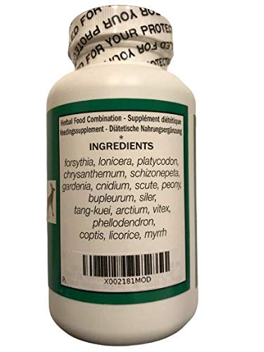 Seven Forests Forsythia 18 tablets closeup highlighting 700 mg per tablet for daily use.