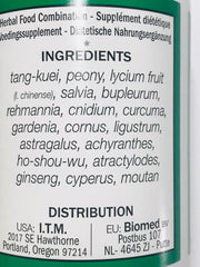 Seven Forests Tang-kuei 18 bottle pour demonstrates convenient daily use.