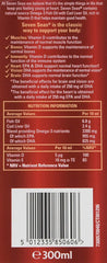 Seven Seas Cod Liver Oil 300ml packaging shot, emphasizing bottle size for regular use.