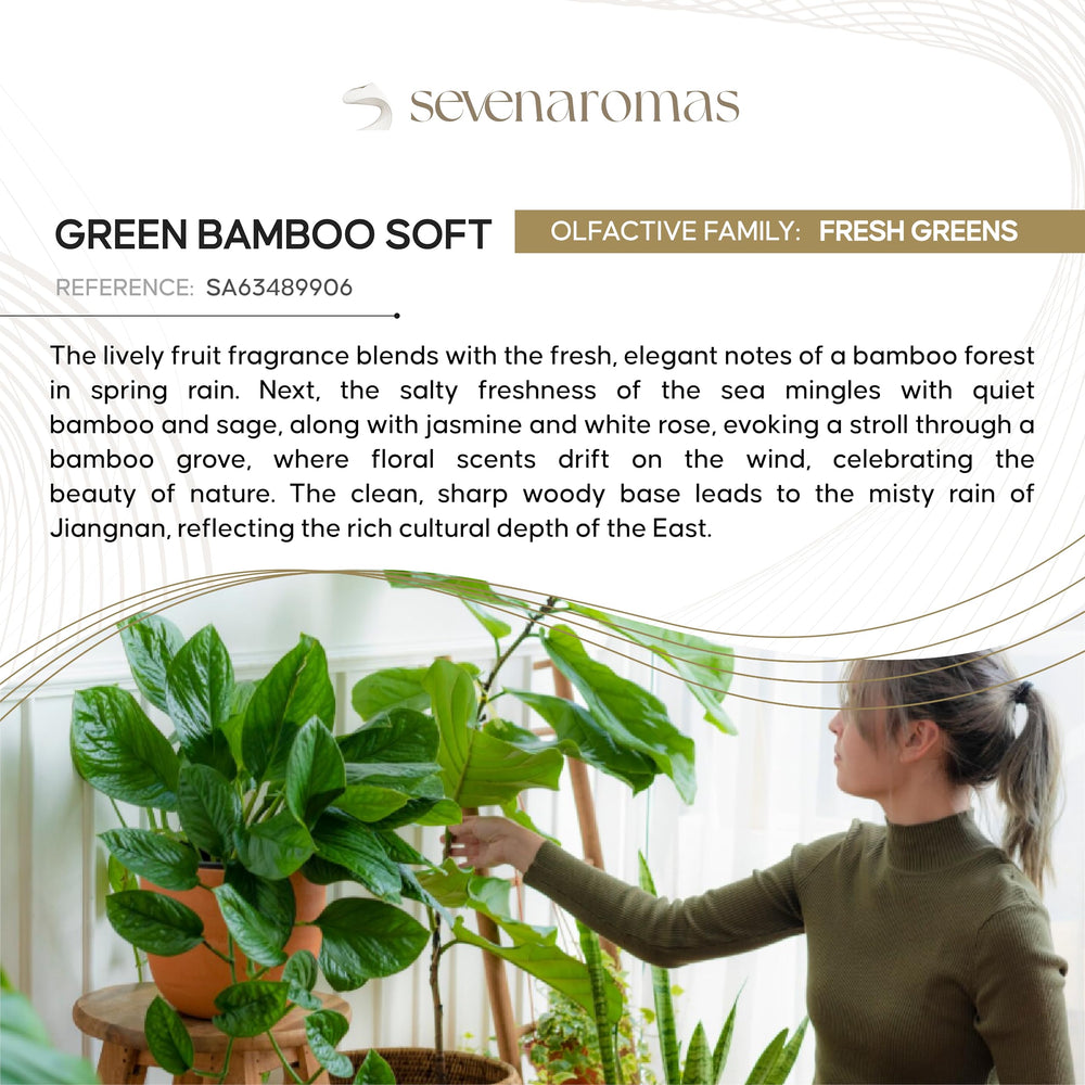 SevenAromas bamboo floral heart composition brings serene fragrance