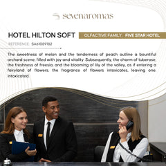 Citrus opening note evokes fresh, inviting fragrance from SevenAromas Hotel Scent Diffuser Oil.