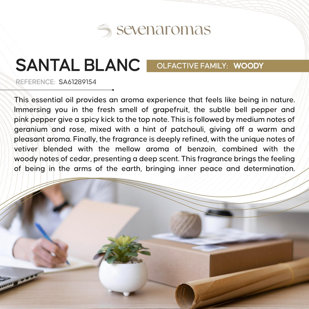 SevenAromas delicate floral heart diffuser oil close-up highlights note depth.