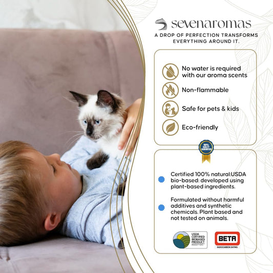 SevenAromas hotel diffuser oil dropper demonstrates convenient application for aroma routines.