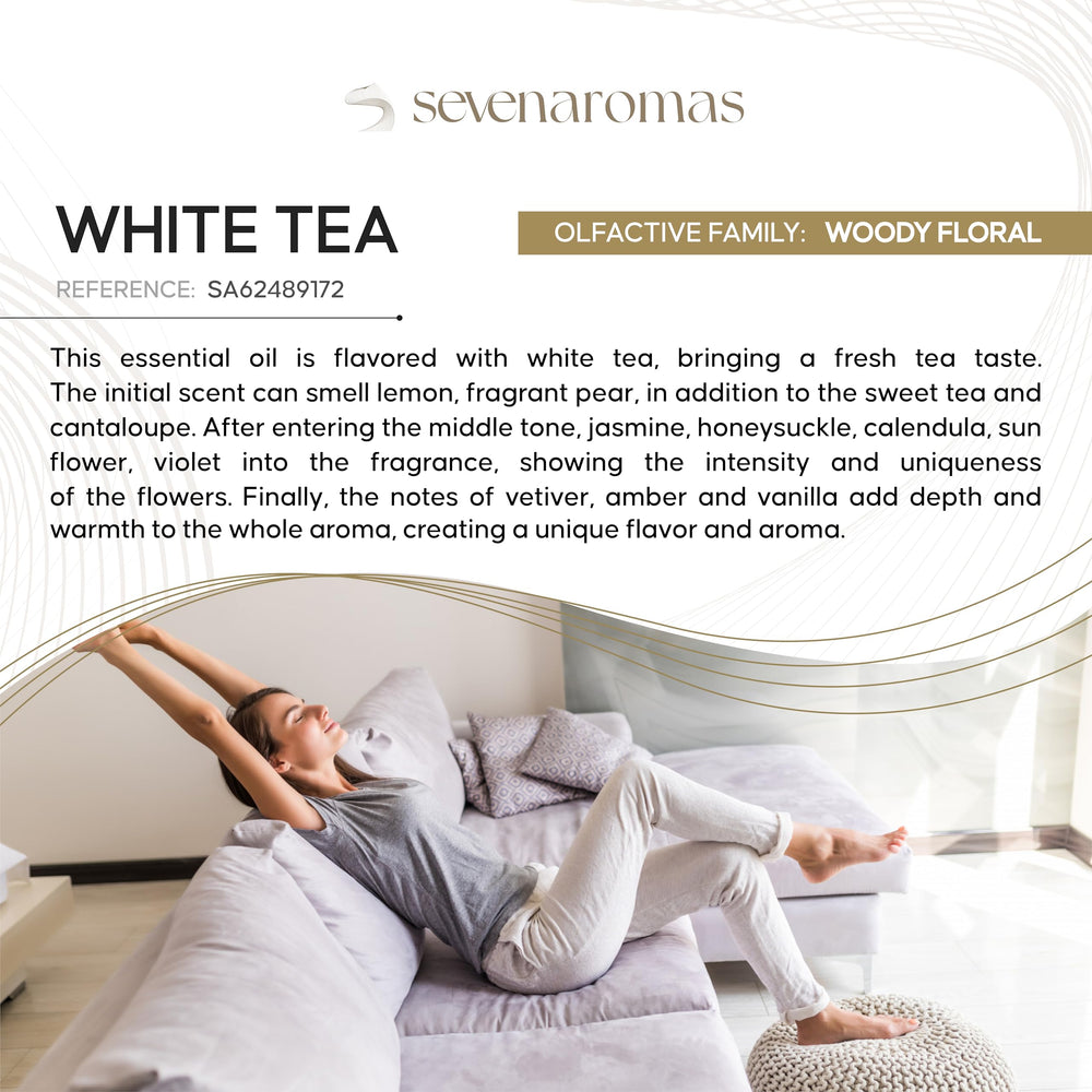 SevenAromas White Tea floral heart adds balance and serenity.