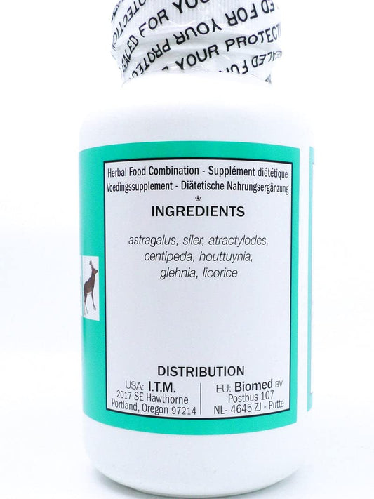Seven Forests Jade Screen Tablets bottle close-up, practical daily ritual for well-being.