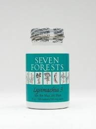 Seven Forests Lysimachia 3 tablets bottle front for damp-heat support