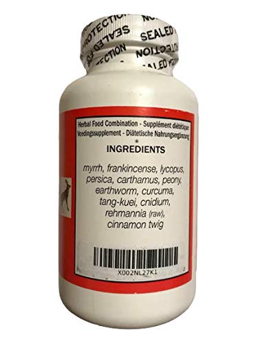 Seven Forests Myrrh 250 Tablets packaging close-up showing premium herbal formula.