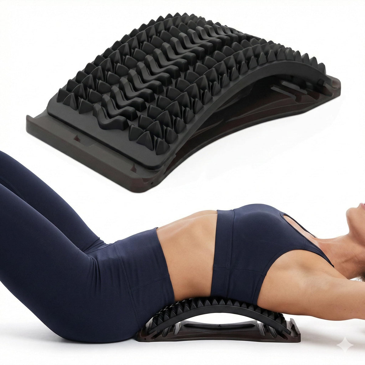 Sevorange back stretcher on office chair provides lumbar support during work