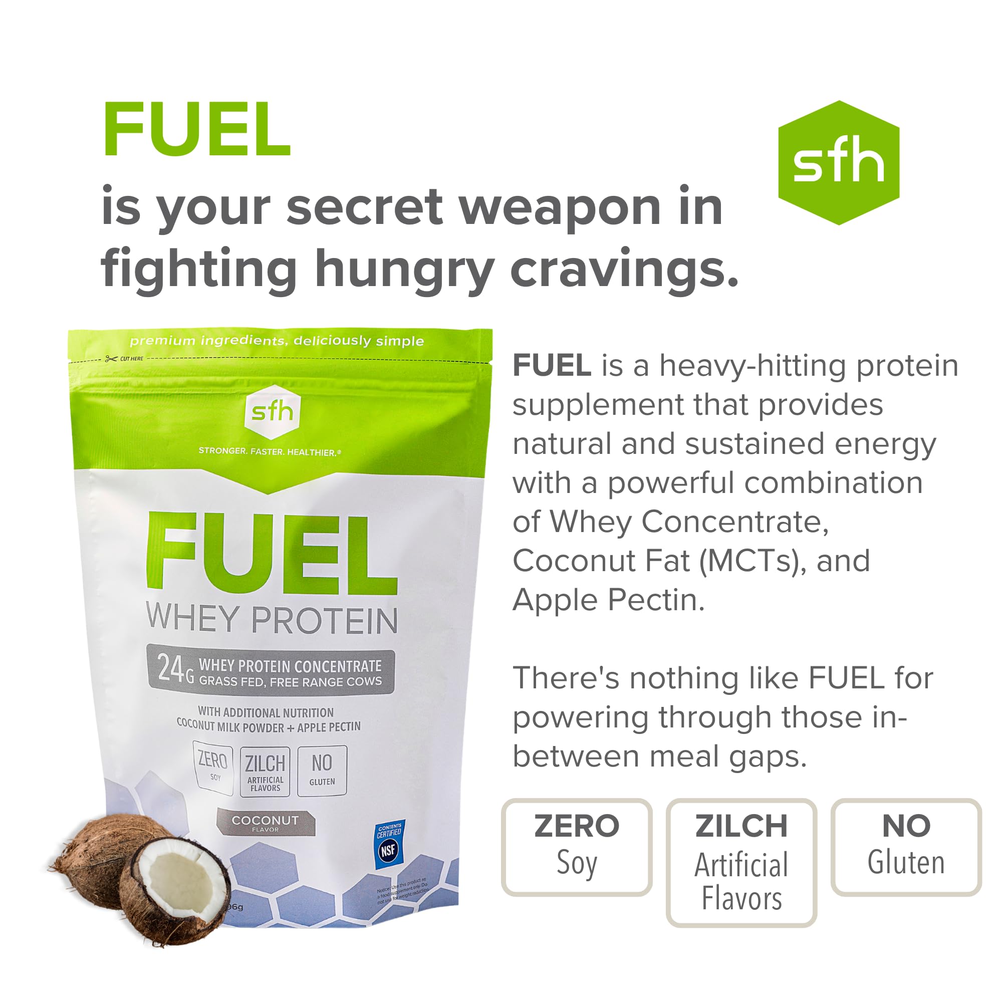SFH Fuel coconut milk powder blend adds creamy texture