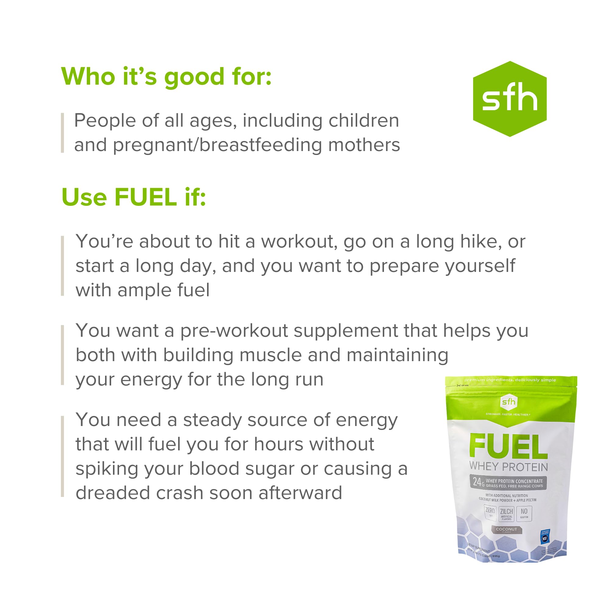 SFH Fuel no artificial flavors for clean taste