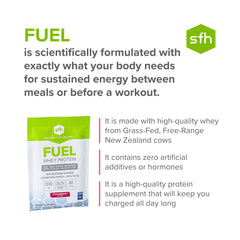 SFH Fuel shaker with strawberry mix, ready for on-the-go use.