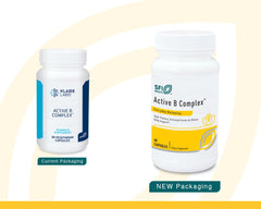 SFI Health Active B Complex label highlights methyl folate and coenzyme vitamins for absorption