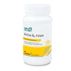 SFI Health Active B12 Folate lozenge bottle showcases quick-dissolve delivery.