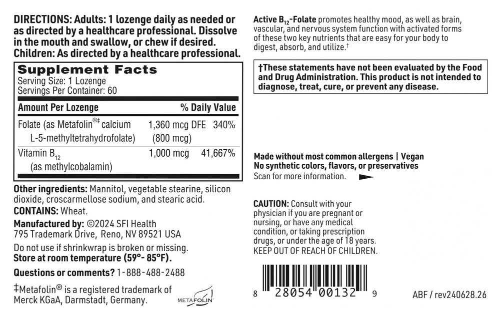 Lifestyle scene showing stressed moments softened by quick-acting vitamin B12 and folate.