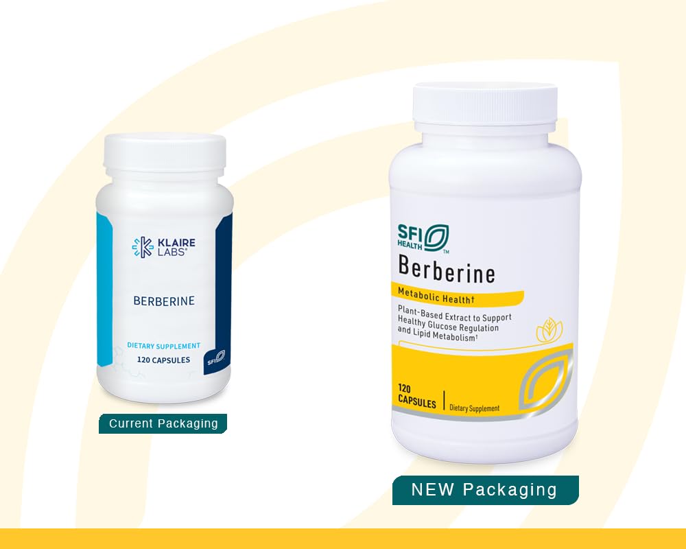 Berberine HCI capsules by SFI Health displayed for convenient dosing.