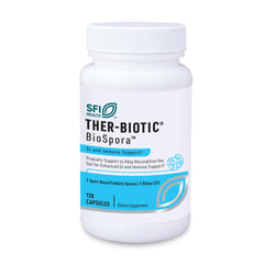 SFI Health BioSpora bottle with capsules for daily digestive support