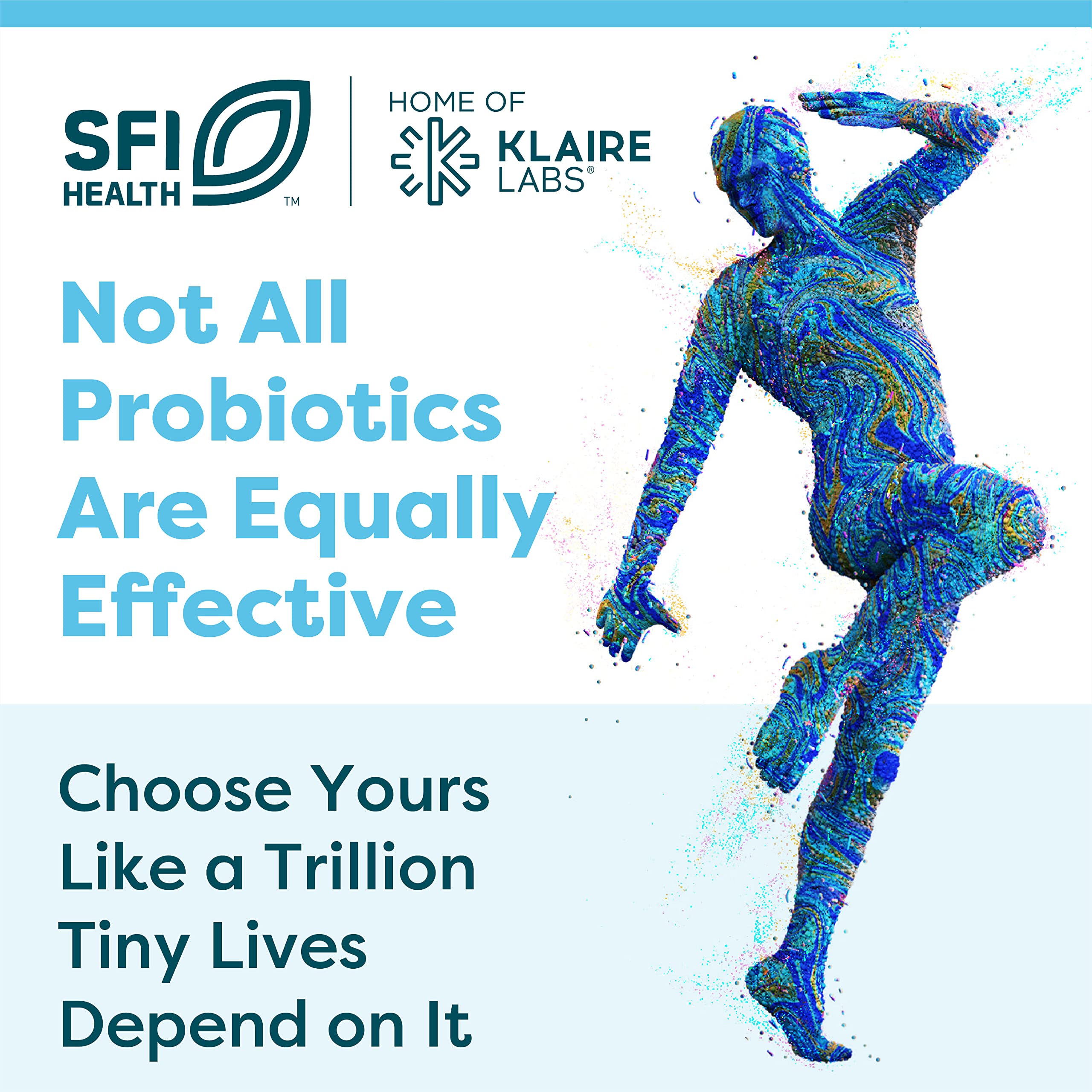 SFI Health Ther-Biotic Synbiotic on a kitchen counter for daily use.